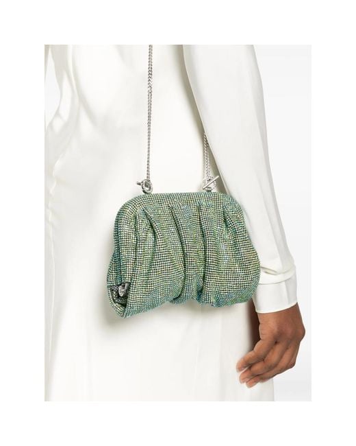 Benedetta Bruzziches Green Venus La Petite Embellished Clutch Bag