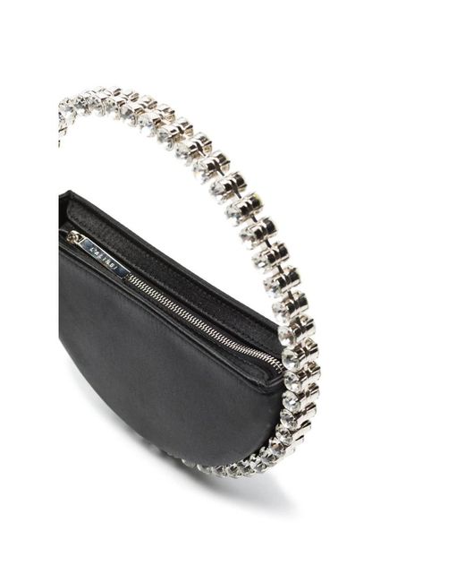 L'ALINGI Black Eternity Crystal-Embellished Handbag