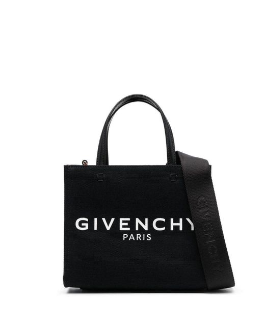 Givenchy Black Mini G Canvas Tote Bag