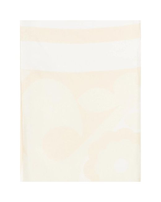 Carven White Floral Scarf