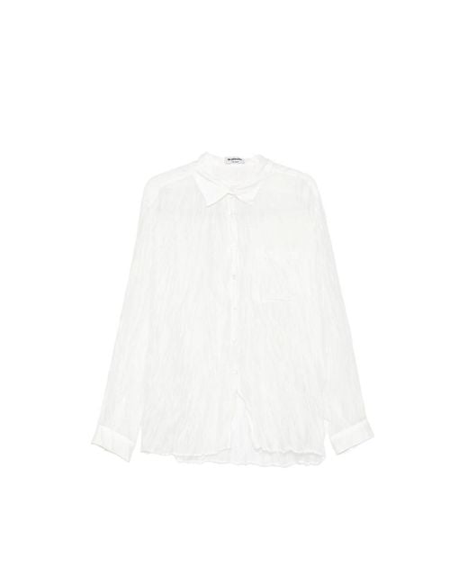 LA PISCINE White Long-Sleeve Shirt