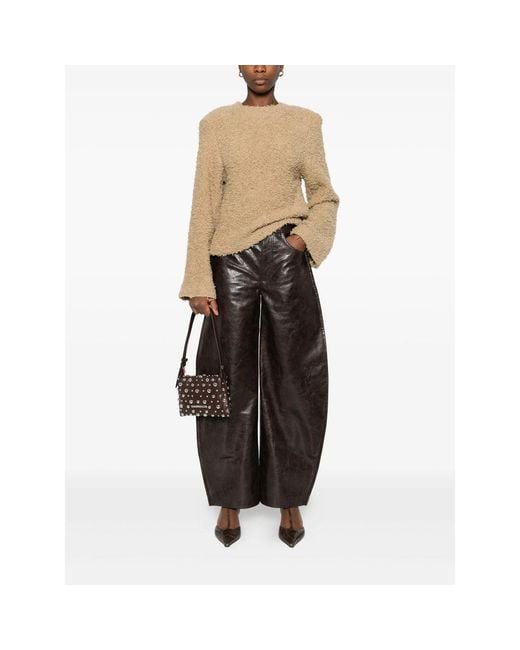 Séfr Natural Frayed-Edge Crew-Neck Sweater