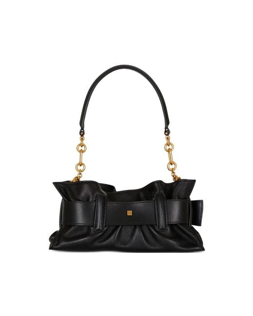 Balmain Black Mini Anthem Clutch Bag