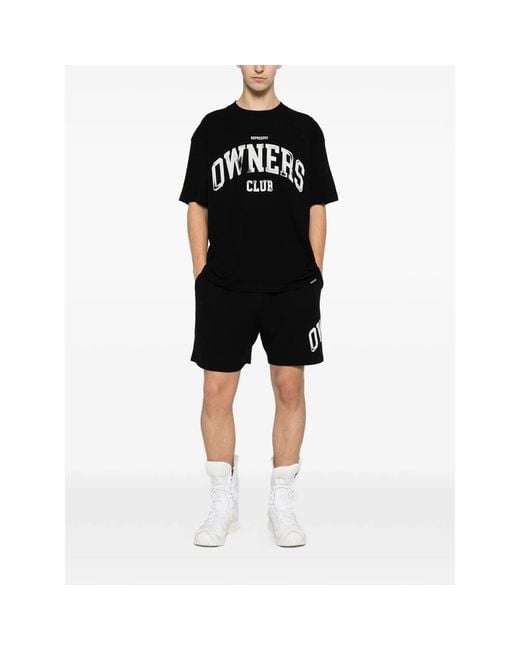 Represent Black T-Shirt Cotton for men
