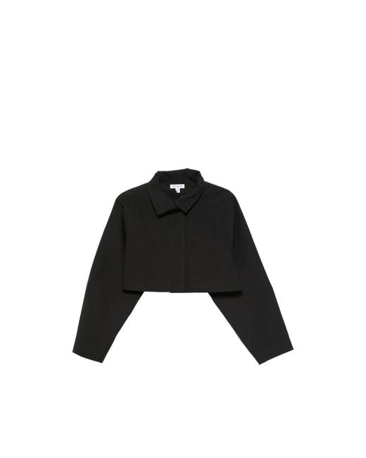Alaïa Black High-Neck Cropped Jacket