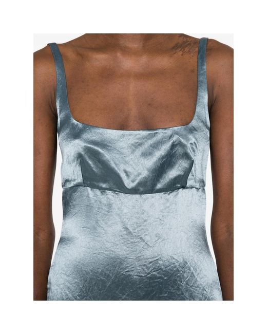 Bondi Born Blue Square-Neck Mini Dress