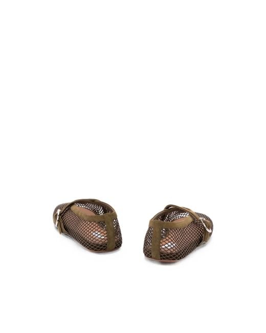 Alaïa Brown Alaïa Ballet Flats