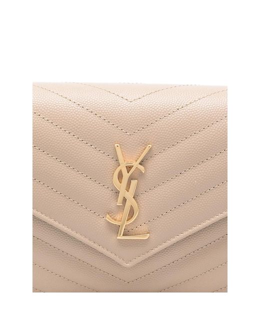 Saint Laurent Natural Neutrals Shoulder Bags