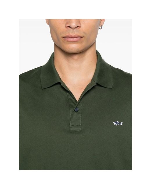 Paul & Shark Green Polo Shirts for men