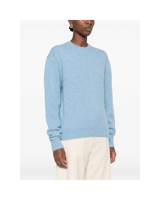 Totême  Blue Crew-Neck Sweater