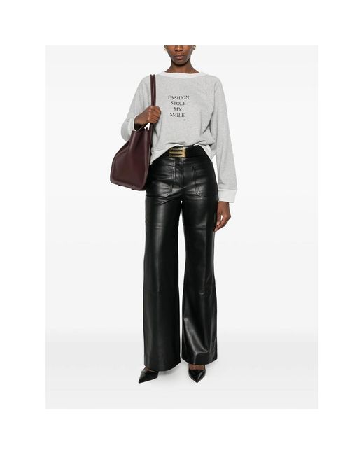 Victoria Beckham Gray Trousers