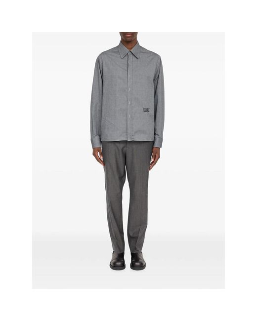 MM6 by Maison Margiela Gray Zip-Up Cotton Jacket for men