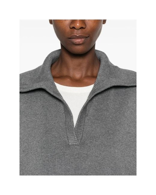 ELEH Gray Long-Sleeve Sweater