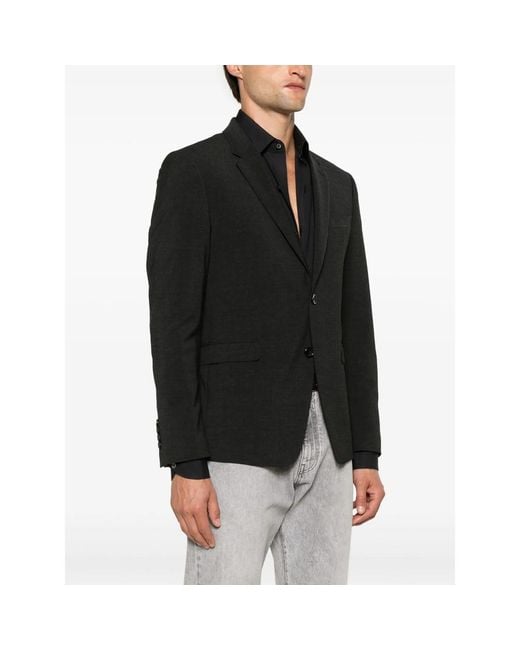 Reveres 1949 Black Single-Breasted Blazer for men