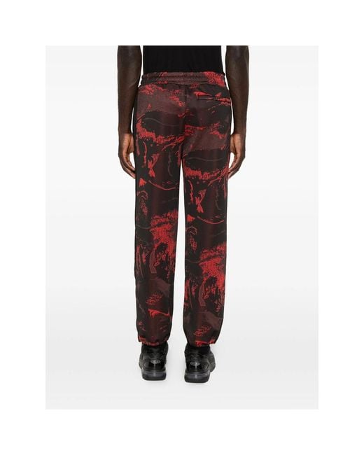 Puma X Ahluwalia Red X Ahluwalia T7 Graphic-Print Track Pants for men