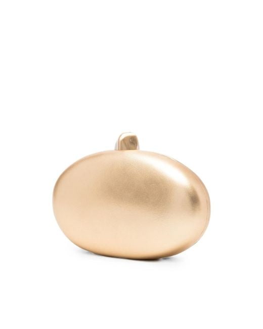 Cult Gaia Natural Eviana Clutch Bag