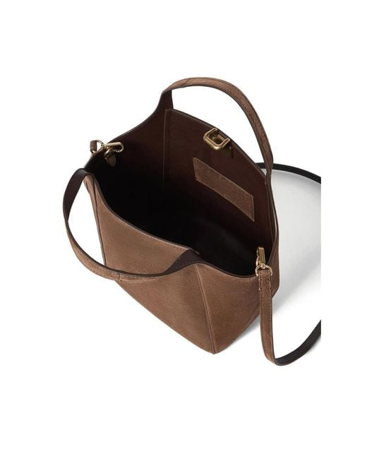 Brunello Cucinelli Brown Sartorial Small Bucket Bag