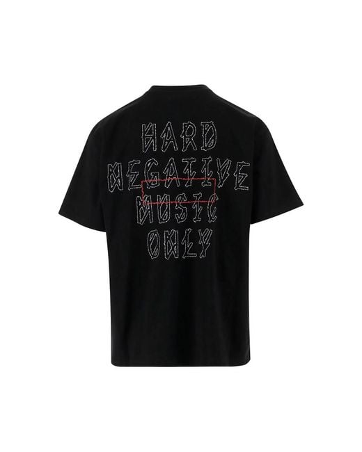 44 Label Group Black Logo-Print T-Shirt for men