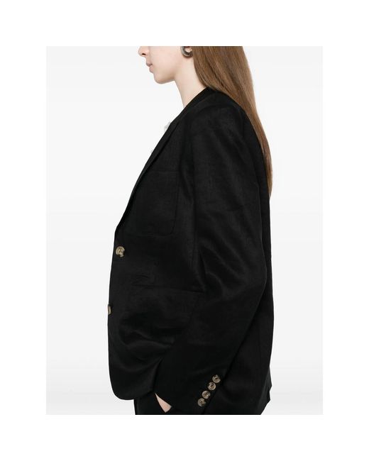 JC Sophie Black Linda Buttoned Jacket