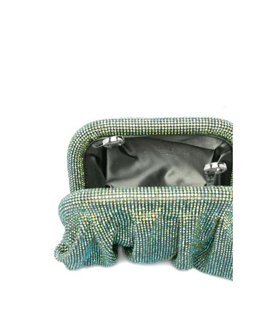 Benedetta Bruzziches Green Venus La Petite Embellished Clutch Bag