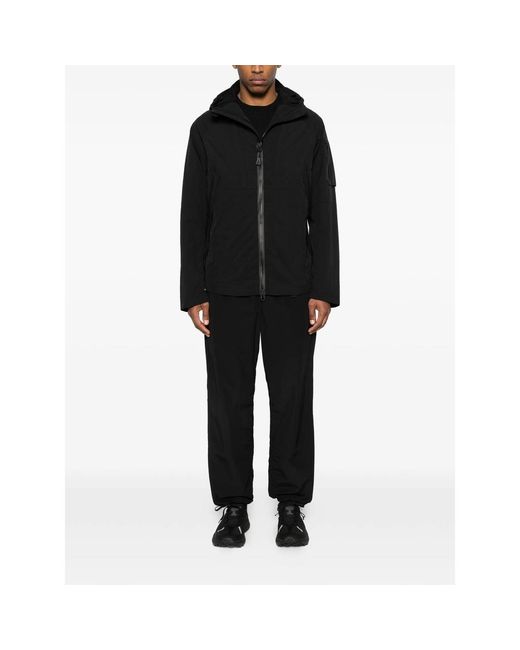 JG1 Black Zip-Up Hooded Jacket for men