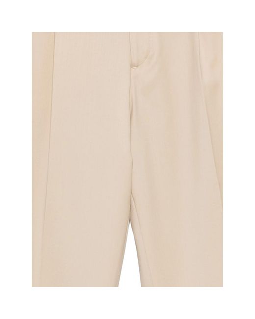 Lardini Natural Pleated Trousers for men