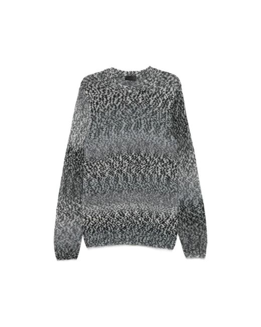 Dondup Gray Crew-Neck Sweater for men