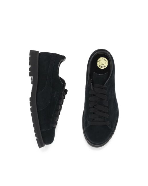 PUMA Black Suede Vibram Sneakers for men