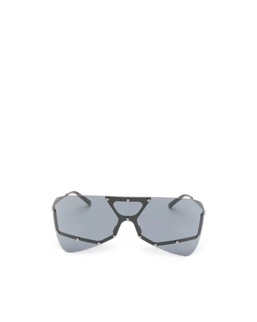 Rick Owens Gray Tower Stud-Embellished Oversized-Frame Sunglasses for men