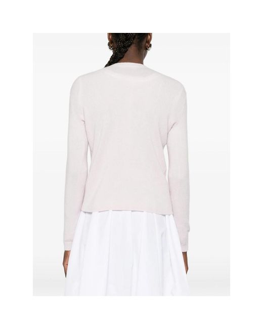 Co. White Round-Neck Sweater