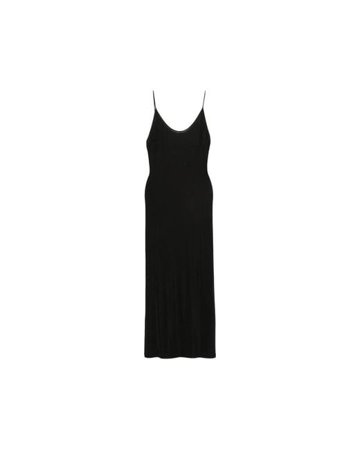 Saint Laurent Black Chain-Link-Strap Backless Maxi Dress