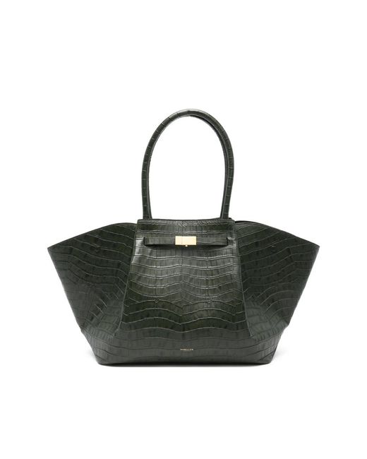 DeMellier London Black The New York Leather Tote Bag