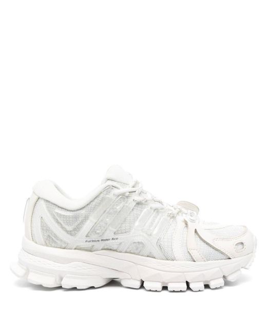 Li ning Panelled Lace up Sneakers In White Lyst