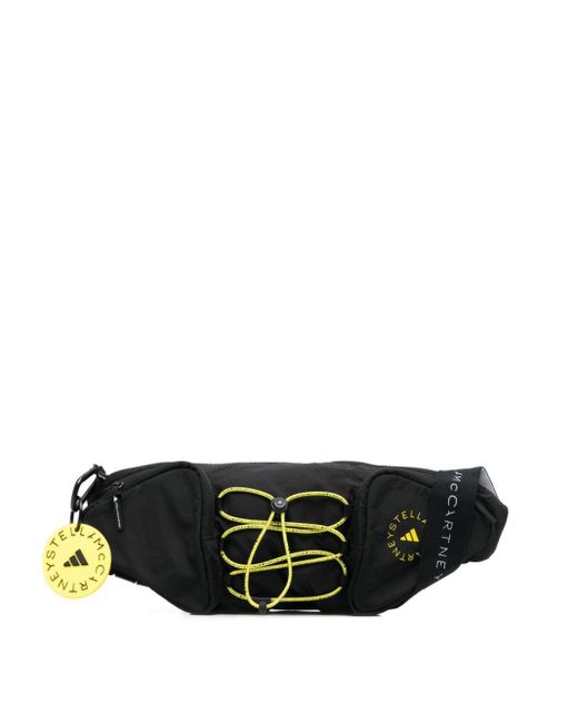 Adidas By Stella McCartney Black Logo-print Belt Bag