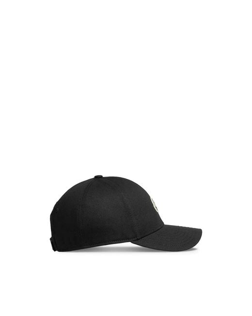 Moncler Black Logo Baseball Cap