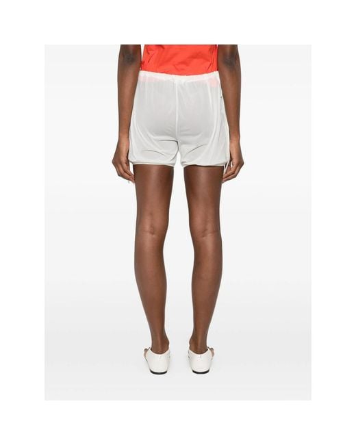 GIMAGUAS White Zoe Drawstring Shorts