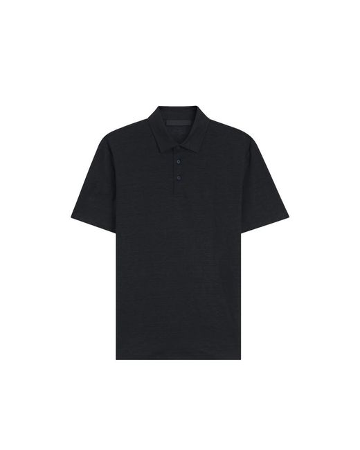 Beckham X Boss Black Parris Button Polo Shirt for men