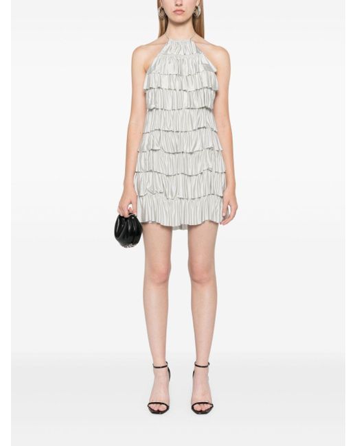 Tom Ford White Ruffled Mini Dress