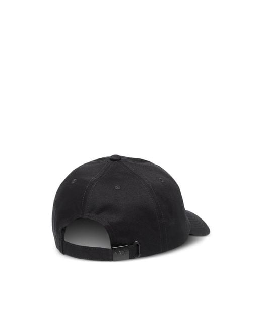 Y-3 Black Graphic Logo Cap for men