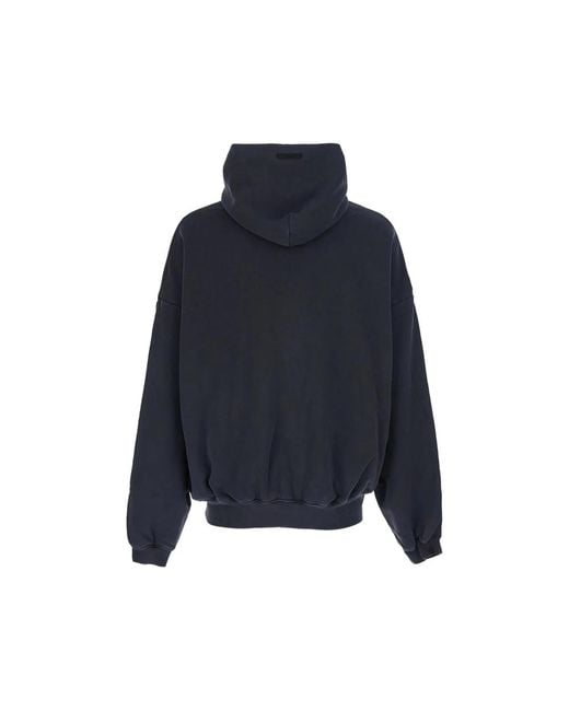 Fear Of God Blue Hooded Sweatshirt for men