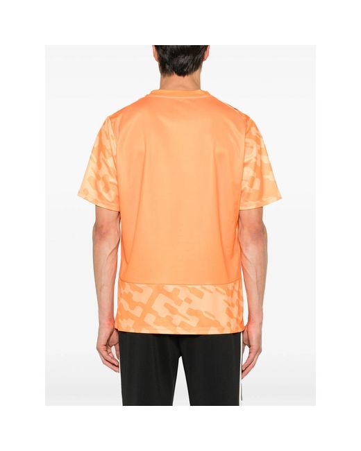 PUMA Orange X Salehe Bembury X Senegal Logo-Patch T-Shirt for men