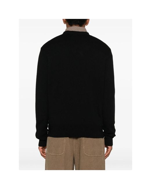 sunflower Black V-Neck Cashmere Sweater for men