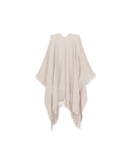 Brunello Cucinelli White Capes Neutral