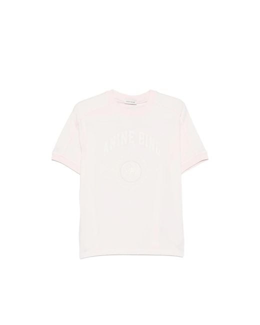 Anine Bing White Logo Detail Baby T-Shirt