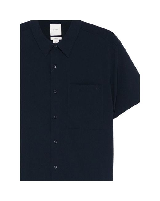 Calvin Klein Blue Short-Sleeve Shirt for men