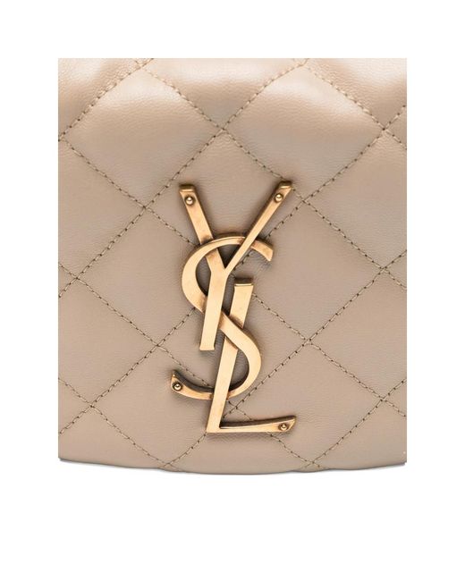 Saint Laurent Natural Neutrals Tote Bags