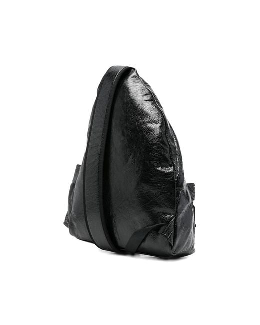 Balenciaga Black Pocket Backpack for men