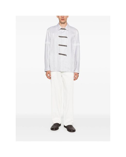 Samsøe & Samsøe White Buttoned Trousers for men