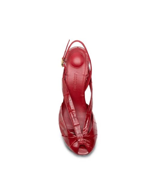 Jacquemus Red The Poisson Slingback Sandals