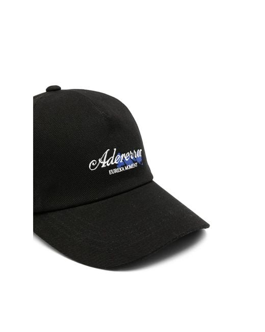 Adererror Black Embroidered-Logo Baseball Cap for men